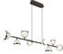 Globo LED-Hängeleuchte Klar, Chrom, Titan 24x120x109 cm (4558237103)