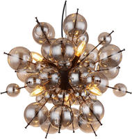 GLOBO LIGHTING H&auml;ngeleuchte "UDO" E14 1 Stk. H&auml;ngeleuchte Schwarz, Glaskugeln