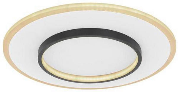 Globo LED-Deckenleuchte Lima, Opal, Schwarz, Weiß F, 6 cm (4558295101)