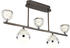 Globo LED-Deckenleuchte Klar, Chrom, Titan 11x37x65 cm (4558237101)