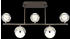 Globo LED-Deckenleuchte Klar, Chrom, Titan 11x37x65 cm (4558237101)