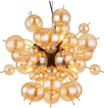 Globo Hängeleuchte Schwarz, Gold 120 cm (4558297504)