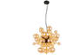 Globo Hängeleuchte Schwarz, Gold 120 cm (4558297504)