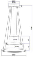 GLOBO LIGHTING LED Pendelleuchte "RALPH" LED-Modul Warmwei&szlig;