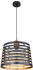 Globo Hängeleuchte Ablona, Natur, Schwarz, Gold 120 cm (4558324503)