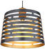 Globo Hängeleuchte Ablona, Natur, Schwarz, Gold 120 cm (4558324503)