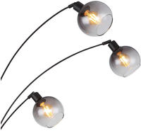 GLOBO LIGHTING Stehlampe "SEYMOUR" E27 1 Stk. Stehleuchte, Glas, Design Leuchte,