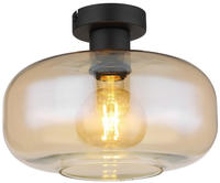 GLOBO LIGHTING Deckenleuchte "GIUSEPPE" E27 1 Stk. Schwarze Deckenleuchte mit