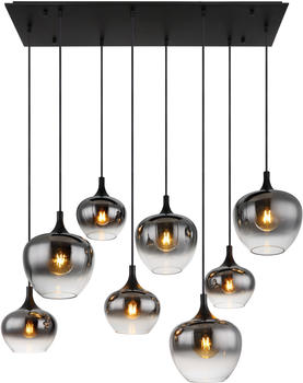 Globo H&auml;ngeleuchte Maxy 8xE27 H120cm schwarz matt
