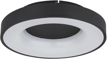 Globo LED-Deckenleuchte Opal, Schwarz rund F, 10 cm (4558404405)