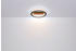 Globo LED-Deckenleuchte Opal, Schwarz 45x5x45 cm (4558191801)