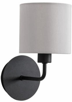 Nova Luce Wandleuchte Bitonto in Schwarz und Grau E14 schwarz
