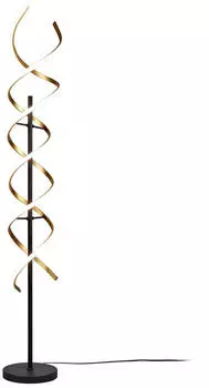Trio LED-Stehleuchte Sequence, dimmbar, CCT, messing