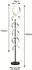 Trio LED-Stehleuchte Sequence, dimmbar, CCT, messing