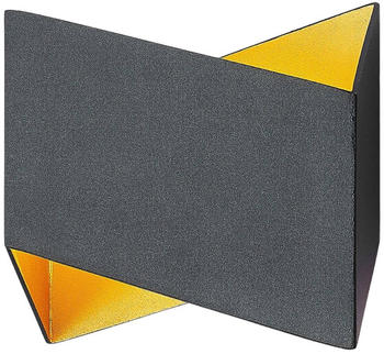 Arcchio Assona Wandleuchte, schwarz-gold