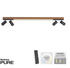 Pure Lines LED-Deckenleuchte, 4-flammig, Holz