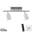 Pure Mira LED-Deckenlampe 2-flammig Remote CCT alu
