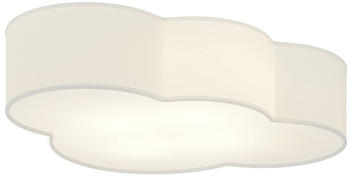 TK Lighting Deckenleuchte Cloud aus Textil, L&auml;nge 62 cm, wei&szlig;