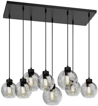 TK Lighting Hängeleuchte Cubus, achtflammig, graphit