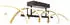 Trio LED-Deckenleuchte Sequence, dimmbar, CCT, messing