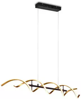 Trio LED-Hängeleuchte Sequence, dimmbar, CCT, messing