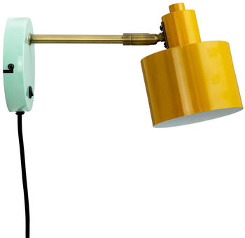Dyberg Larsen Ocean Wandlampe curry messing türkis