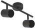 Lindby Jorell Deckenspot, schmal, schwarz, 2-flg.