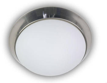 Niermann LED 10W Deckenleuchte Opal matt Glas, Nickel matt, 30cm, warmweiss, Made in Germany