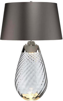 Elstead Lighting Lena E27 74cm Rauchgetöntes Glas, Schiefer Farbton Schiefer