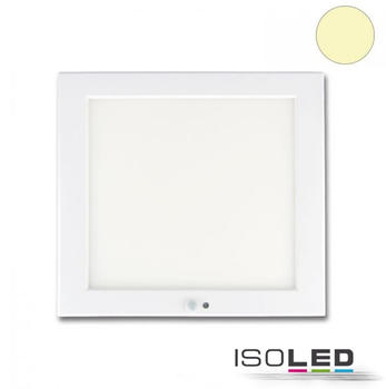 ISOLED Deckenlampe Slim 18mm mit PIR-Bewegungs-/Lichtsensor, weiß, 18W, Trafo integriert, warmweiß