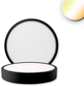 ISOLED LED Deckenleuchte PRO schwarz, 8W, rund, 120mm, ColorSwitch 2700/3000/4000K, dimmbar