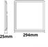 ISOLED LED Deckenleuchte Slim300 eckig, IP44, 18W, schwarz, Up&Down