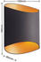 Arcchio Vilja Wandleuchte, schwarz, gold, oval