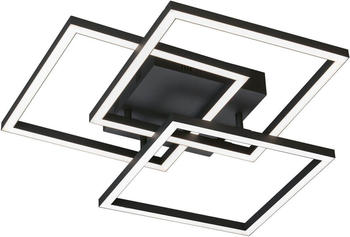 Fischer & Honsel Seth LED Deckenleuchte 28,2W Tunable white steuerbar dimmbar sandschwarz + Fernbedienung 21379