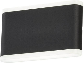 Fischer & Honsel Scounce LED 2-fach 10,4W warmweiss Acrylglas sandschwarz IP44 30559