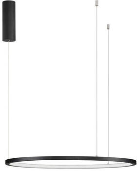 Nova Luce TARQUIN LED Pendelleuchte Schwarz 37W Warmweiss 200x60cm dimmbar 9345601