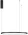 Nova Luce TARQUIN LED Pendelleuchte Schwarz 37W Warmweiss 200x60cm dimmbar 9345601