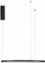 Nova Luce TARQUIN LED Pendelleuchte Schwarz 37W Warmweiss 200x60cm dimmbar 9345601