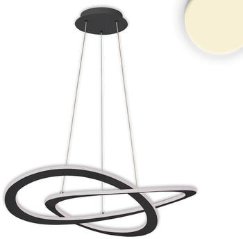 ISOLED LED Hängeleuchte Design 600, schwarz, 40W, rund, 3000K, dimmbar