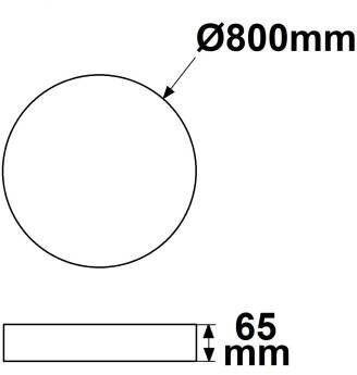 ISOLED LED Hängeleuchte DN800, weiß, UGR<19 2H, 60W-70W, ColorSwitch 2700-3000-4000K, dimmbar