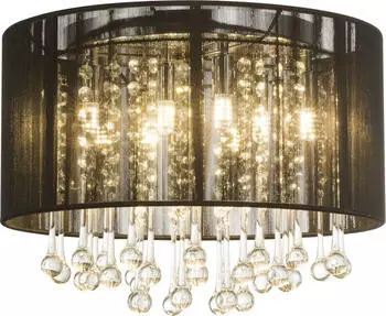 Globo Bagana LED Deckenleuchte schwarz 8x G9 40x29cm schwarz (15095D)