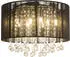 Globo Bagana LED Deckenleuchte schwarz 8x G9 40x29cm schwarz (15095D)