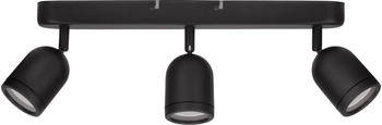 Nova Luce ORSON Deckenleuchte GU10 3-fach Schwarz 48x8x9,7cm dimmbar 9555817