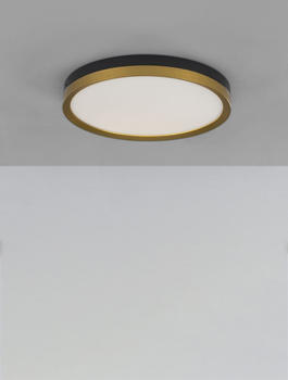 Nova Luce CANTRIA LED Deckenleuchte Schwarz 31W Warmweiss 5x40cm 9695236