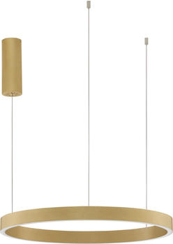 Nova Luce ELOWEN LED Pendelleuchte Gold 60W Warmweiss 150x60cm dimmbar 9345661