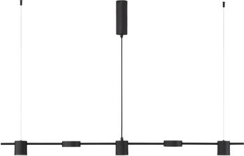 Nova Luce NORDIK LED Pendelleuchte Schwarz 29W Warmweiss 127x10x120cm dimmbar 9080123