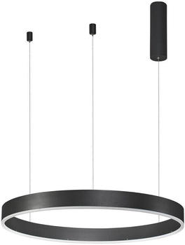 Nova Luce MOTIF LED Pendelleuchte Schwarz 40W Steuerbare Lichtfarbe 200x60cm dimmbar 9530212