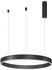 Nova Luce MOTIF LED Pendelleuchte Schwarz 40W Steuerbare Lichtfarbe 200x60cm dimmbar 9530212