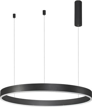 Nova Luce MOTIF LED Pendelleuchte Schwarz 50W Steuerbare Lichtfarbe 200x80cm dimmbar 9530213