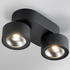 LupiaLicht LED Deckenleuchte Bloc Schwarz 2x15W 2800lm schwarz